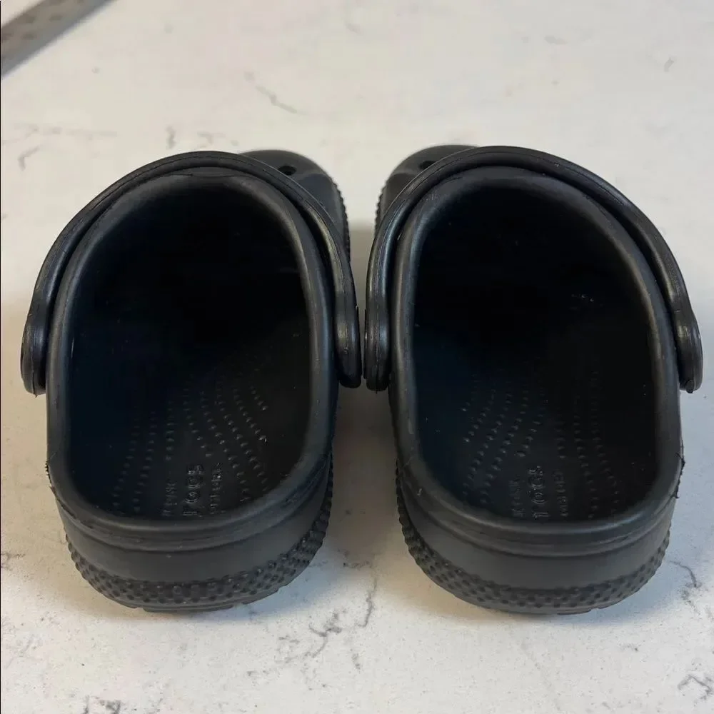 Crocs Kids' Baya Clog Walker - Toddler Kids Black Clogs Size 6